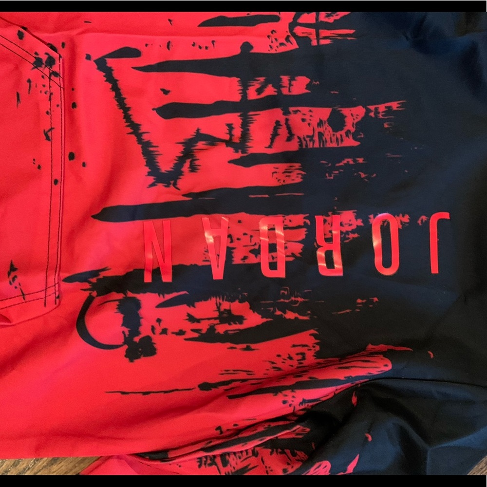 Sweatsuit Black Red Jordan Large Fits like sm/med